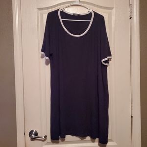 Ringer style Tshirt swing dress